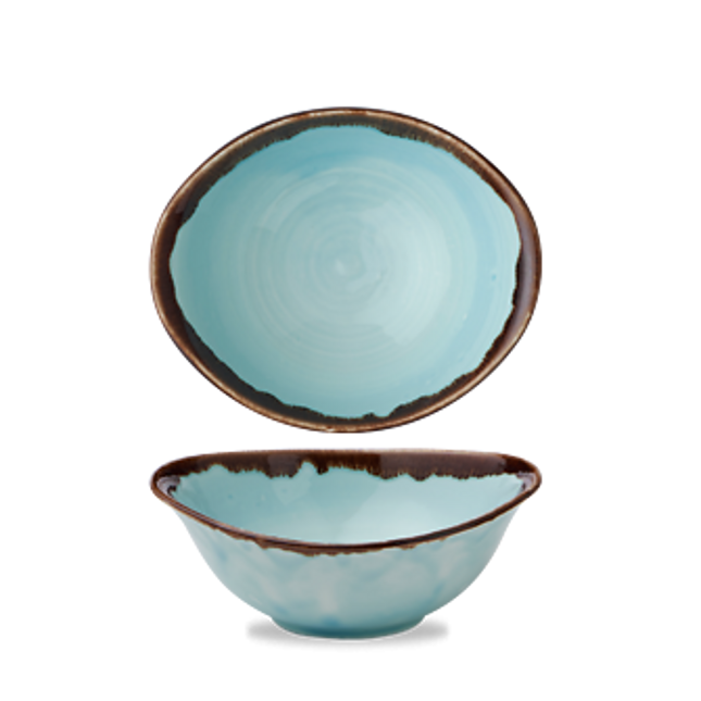 Dudson Harvest Turquoise diepe kom 19,9x16,8 cm – turquoise porseleinen kom voor restaurants