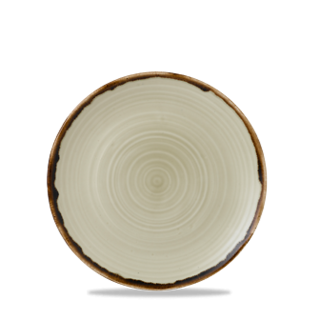 Dudson Harvest Linen organisch coupebord 29,5 cm – linnen porseleinen bord voor de horeca