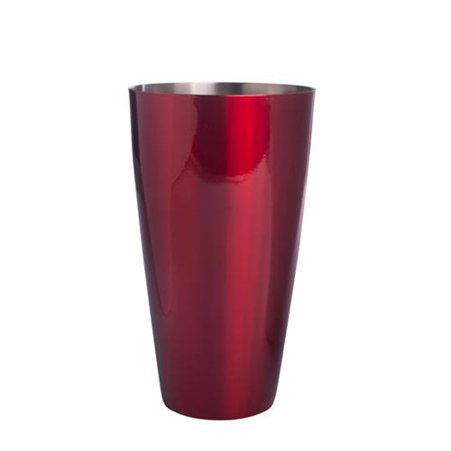 APS Boston shaker rood gepoedercoat 830 ml - gekleurde shaker voor de bar