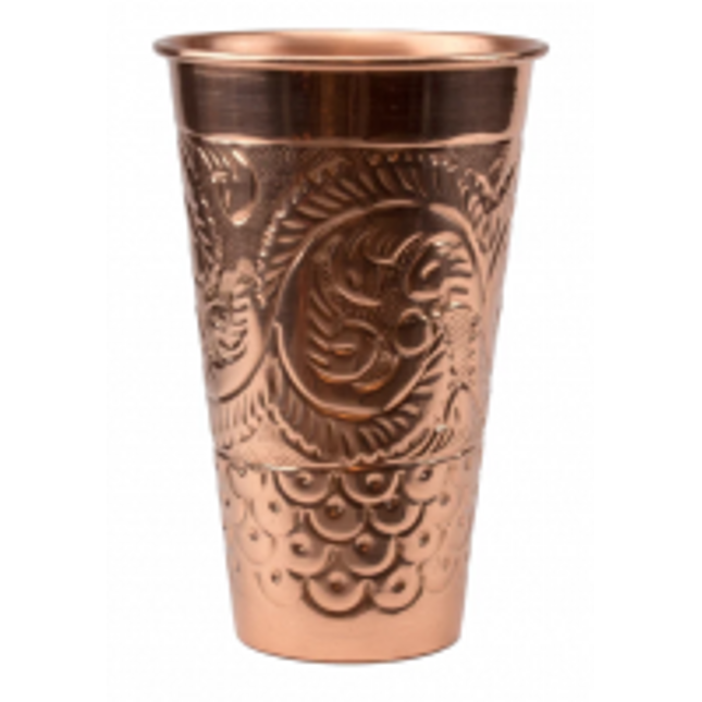 47 Ronin embossed koperen mok 651 ml – gehamerde Moscow Mule beker per 12 voor de horeca