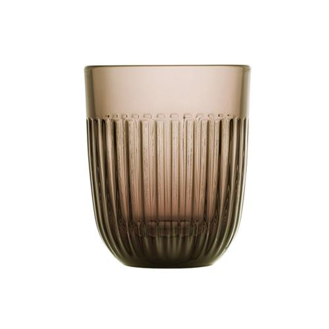 La Rochère Ouessant tumbler Moka 260 ml – gekleurd geperst glazen waterglas