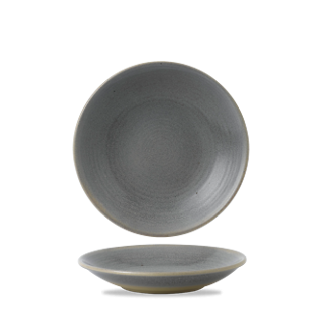 Dudson Evo Granite diep bord 24,3 cm – graniet-grijs porseleinen diep bord voor de horeca