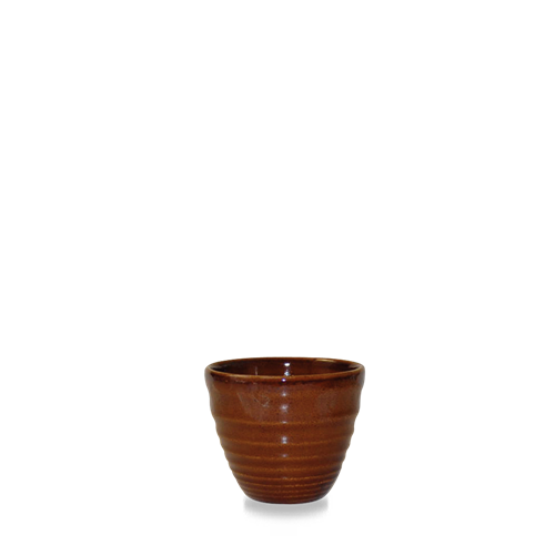 Churchill Cinnamon Ripple dipbakje 57 ml – bruin keramisch sausschaaltje voor de horeca