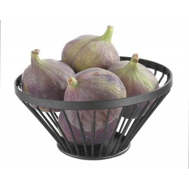 Hendi zwarte fruitmand – decoratieve draadkorf voor fruit op buffet en ontbijttafel