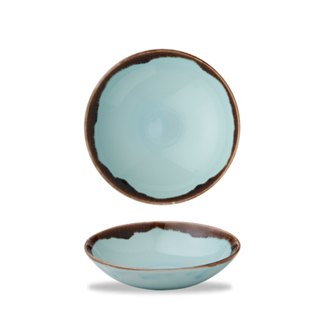 Dudson Harvest Turquoise coupekom 18,2 cm – turquoise porseleinen coupekom voor de horeca