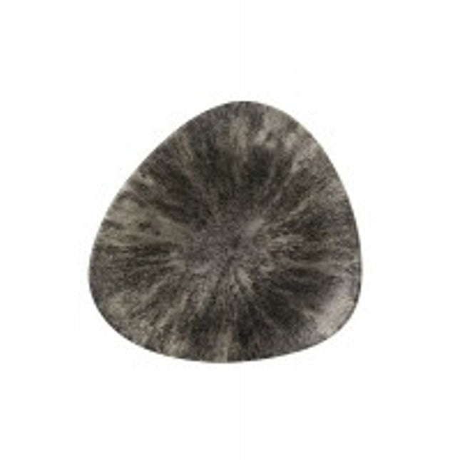 Churchill Stone Quartz Black Lotus bord Ø 19,2 cm – porseleinen bijgerecht bord voor de horeca