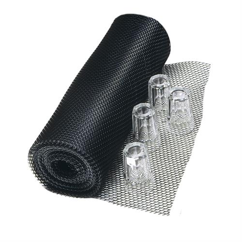APS Sani Dry loper zwart 12,5 m - antislip vloermat voor professionele keukens