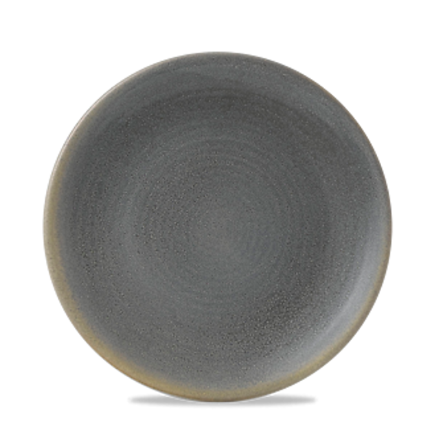 Dudson Evo Granite coupebord 22,9 cm – graniet-grijs porseleinen coupebord voor fine dining
