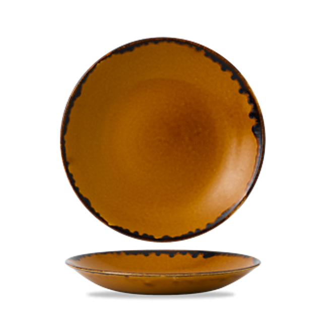 Dudson Harvest Brown diep coupebord 28,1 cm – bruin porseleinen diep bord voor de horeca