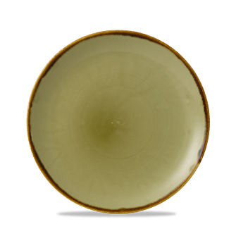 Dudson Harvest Green ronde kom 25,3 cm – groene porseleinen ronde kom voor de horeca