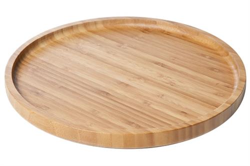 APS ronde hapjesplank 28 x 1,8 cm – houten serveerplank voor borrel, kaas en tapas