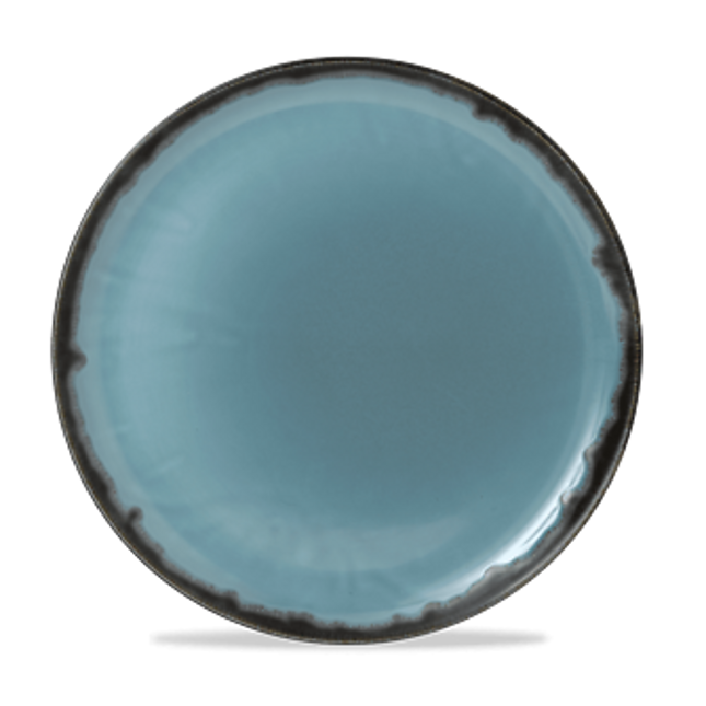 Dudson Harvest Blue coupebord 32,4 cm – blauw porseleinen serveerbord voor restaurants