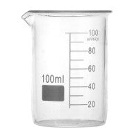 APS glazen bekerglas 100 ml - klein maatglas met laboratoriumlook voor de bar