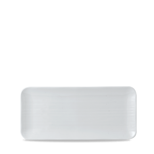 Dudson White organische rechthoekige serveerschaal 34,6x15,6 cm – wit porselein voor de horeca