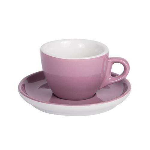 APS koffiekop met schotel paars 160 ml - porseleinen set voor koffie