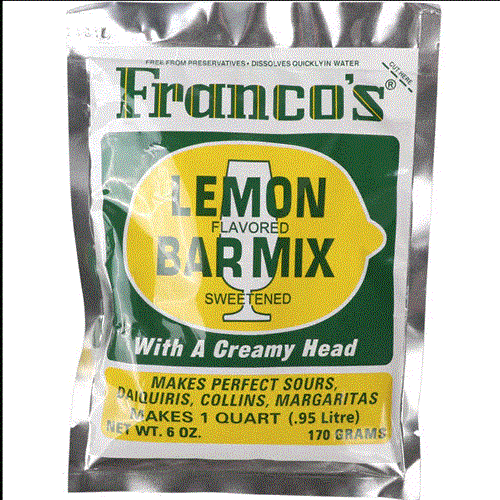 Francos Lemon Sweet & Sour mix 680 g - cocktailmix voor sours in de bar