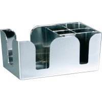APS bar caddy chroomlook 24 x 15 x 11 cm - organizer voor rietjes en garnituur