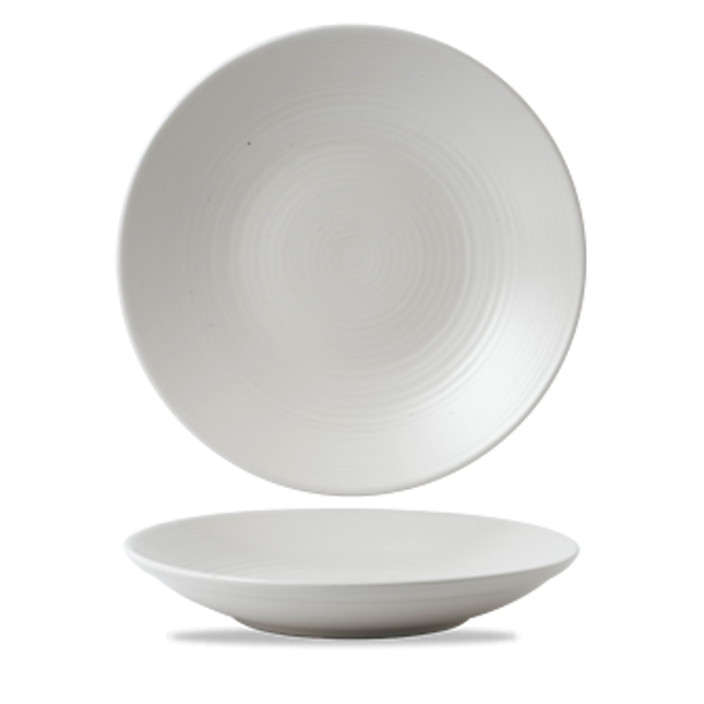 Dudson Evo Pearl diep bord 29,3 cm – parelwit porseleinen bord voor fine dining