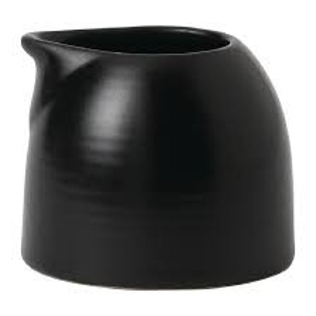 Dudson Evo Jet melkkannetje 60 ml – gitzwart porseleinen kannetje voor de horeca